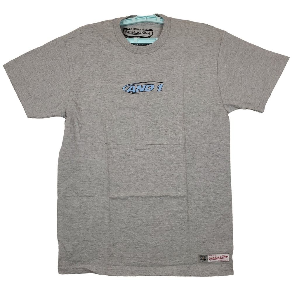AND1 Mitchell & Ness Medium Shirt Gameless Artwork Heather Gray‎ NWT